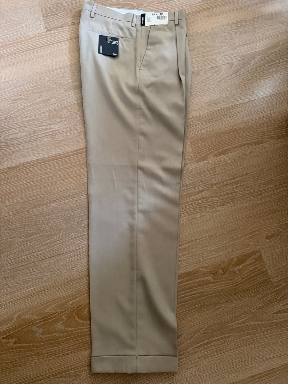 New Murano Men's Classic Khaki Dress Pants - Beige